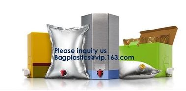 Foil Stand Up Bag In Box For Juice,Standing Plastic Pouch Spout Proof Juice Water Bag In Box,5L/10L/20L Transparent/VMPE supplier