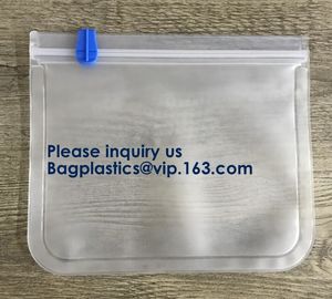 Seal Reusable PEVA Storage Bags ideal For Food Snacks, Lunch Sandwiches, Makeup,Customized Printing Peva Plastic Materia supplier