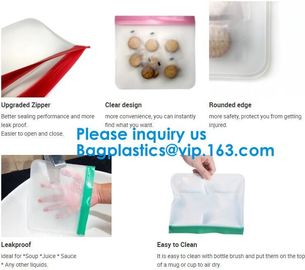 FDA Approved Zip Lock Bags Food Packaging Zipper peva Reusable k Sandwich Bag,Eco-Friendly Soft Clear PEVA Bag Wit supplier