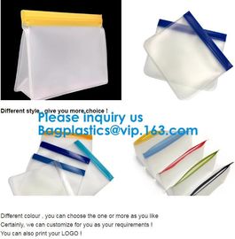 FDA Approved Zip Lock Bags Food Packaging Zipper peva Reusable k Sandwich Bag,Eco-Friendly Soft Clear PEVA Bag Wit supplier