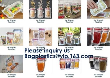 Jar Shaped Pouches, Round Bottom Plastic Bag/Stand Up Pouch Bag For Meat,Pork,Beef,Sea Food, Bagease, Bagplastics supplier