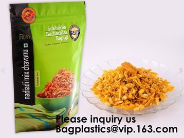 Vivid Custom Printing Flexible Stand Up Pouch Bag For Dried Food With Clear Window,Child Proof Resealable K supplier