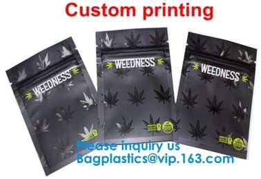 Custom Label Printed 0.5g 1g 2g Black Matte Smell Proof Aluminum Foil k Zipper Bag Smell Proof Bag Child Proof Myl supplier