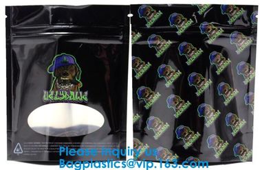 Custom Label Printed 0.5g 1g 2g Black Matte Smell Proof Aluminum Foil k Zipper Bag Smell Proof Bag Child Proof Myl supplier