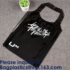 Heavy-duty Clear Transparent PVC Shopping Bag,Fashion Transparent Pvc Coated Canvas Shopping Bag, Bagease, Bagplastics supplier