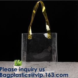 Custom Yellow Waterproof Clear Pvc Tote Bags Transparent Custom Large Shopping Bag PVC Vinyl Material Bagease Bagplastic supplier