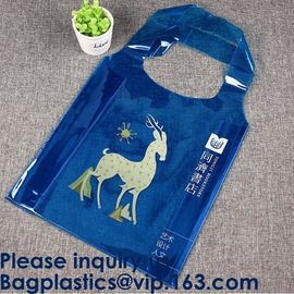 Clear Purple Trendy  Shopping Bag,Folding PVC Tote Bag,Waterproof PVC Shopping Shoulder Bag, BAGEASE, BAGPLASTICS supplier