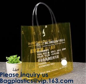 Transparent Pvc Shopping Bag Pvc Tote Bag,OEM Supermarket PVC Fashion Bag Handles Clear Shopping Bags, Bagease, Bagplast supplier