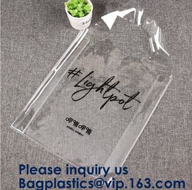 Transparent Pvc Shopping Bag Pvc Tote Bag,OEM Supermarket PVC Fashion Bag Handles Clear Shopping Bags, Bagease, Bagplast supplier