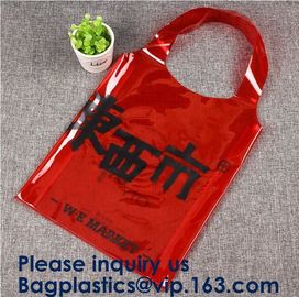 Promotional Pvc Shopping Bag Laser Tote Bag Handbag Waterproof Shopping Bag Glossy PVC Leather Bag PVC Woman Shopping Ba supplier