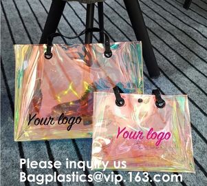 Promotional Shiny PVC Tote Bag, Women Gender and Casual Tote Shape large capacity clear PVC Beach Bag, Bagease, Bagplast supplier