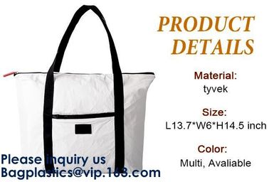 Waterproof Tyvek Tote Bag With Logo Washable Tyvek Paper Shopping Bag,Eco-friendly Custom Dupont Tyvek Paper Travel Tote supplier