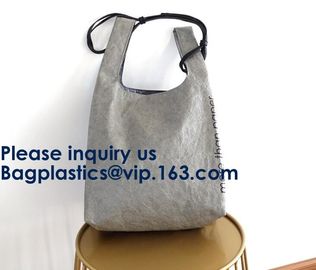 Promotional Dupont Tyvek shopping tote bag, Waterproof Material Tyvek Paper Fabric Shopping Shoulder Tote Bag supplier