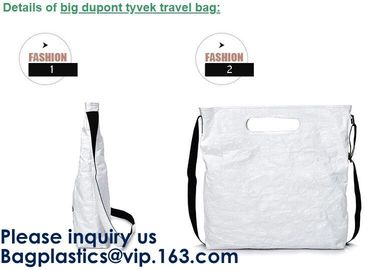 Customized Elegant Eco Reusable Promotion Gift Waterproof Tote Shopping Paper Tyvek Bag Dupont Recyclable Tyvek Shopping supplier