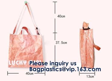 Customized Elegant Eco Reusable Promotion Gift Waterproof Tote Shopping Paper Tyvek Bag Dupont Recyclable Tyvek Shopping supplier