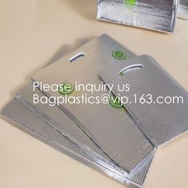 Custom Frozen Food Insulation Foil Liner Aluminum Foil Bubble Thermal Insulation Bag,Imprint Portable Non-Woven Large In supplier