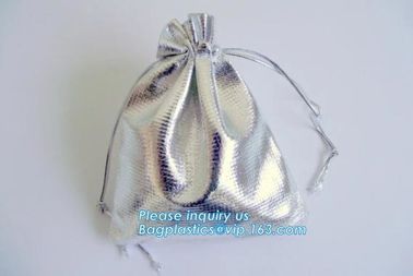 Various Size Brown Pu Leather Drawstring Cosmetic Pouch Promotional Make Up Organizer Bag With Drawstring Bagease supplier