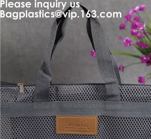 Eco Friendly Tote Mesh Shopping Bag Nylon Mesh Net,Reusable Mesh Produce Bags Larger Capacity Grocery Shopping Storage F supplier