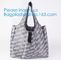 Folding Eco Recycled Reusable Trolley Custom Portable Cloth Polyester/Nylon Foldable Grocery Tote Shopping Bag supplier