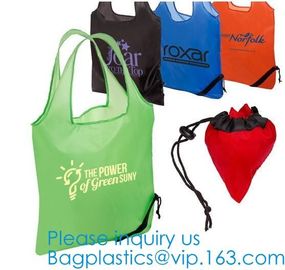 Recyclable Reusable Resealable High Quality Grocery Bag, Promotion Reusable Polyester Nylon Foldable Shopping Bag supplier