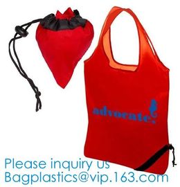 Recyclable Reusable Resealable High Quality Grocery Bag, Promotion Reusable Polyester Nylon Foldable Shopping Bag supplier