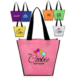 Full Color Printing Logo Eco Promotion Corporate Custom Tote Shopping Non Woven Bag Eco friendly Biodegradable Compostab supplier