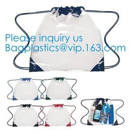 Promotional Transparent PVC Clear Drawstring Backpack Bags,Promotional Hot Selling Waterproof Transparent PVC Backpack D supplier