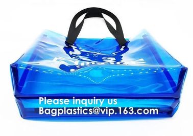 Clear PVC Sling Bag With Zipper Bag And Shoulder Strap, Clear PVC Large Handbag With Small Pouch,Bagease, Bagplastics supplier