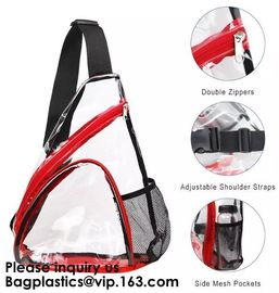 Clear PVC backpack Stadium Approved Transparent Backpack,School Backpack Bag, Transfer Backpack Fashion transparent supplier