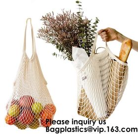 Cotton Packing Bags For Fruit &amp; Vegetables, Organic Cotton Mesh Bags, Drawstring Cotton Net Bags, bagease, bagplastics supplier