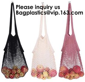 Cotton Packing Bags For Fruit &amp; Vegetables, Organic Cotton Mesh Bags, Drawstring Cotton Net Bags, bagease, bagplastics supplier