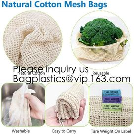 Green Supermarket Shopping Cotton Net bags, Mix Color Narrow Long Handle Cotton Net Shopping Bag, Bagease, Bagplastics supplier