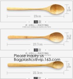 Disposable Catering Natural Knife, Fork And Spoon Bamboo Spoon,Reusable Eco Friendly Biodegradable Bamboo Cutlery Caddy supplier