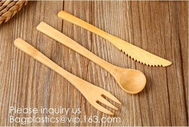 Disposable Catering Bamboo Party Spoon Natural Bamboo Knife And Fork Honey Spoon,Biodegradable Bulk Birch Wood Spoon/For supplier