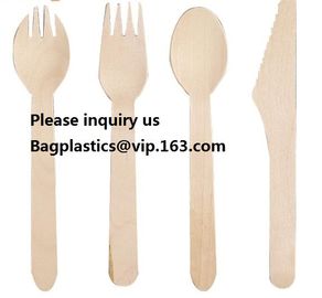 Disposable Catering Bamboo Party Spoon Natural Bamboo Knife And Fork Honey Spoon,Biodegradable Bulk Birch Wood Spoon/For supplier