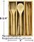12-Piece Reusable Bamboo Flatware Set with Portable Storage Case,Chopping Board,Cheese Board,Pizza Board,Drawer Organzie supplier