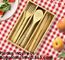 12-Piece Reusable Bamboo Flatware Set with Portable Storage Case,Chopping Board,Cheese Board,Pizza Board,Drawer Organzie supplier