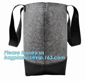 Eco-Friendly Grey Reusable Felt Grocery Shopping Handbag Tot Bag For Women Men,Mesh bags,Shopping bags, Drawstring bags, supplier