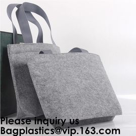 Women Fashion Customized Designer Women Shopping Felt Tote Bag, Colorful Felt Bag With Small Pouch/Red Wool Felt Bag supplier