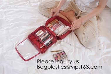 Travel Floral Cosmetic Bag,Luxury Clear Zipper Cosmetic Bag,Travel Makeup Nylon Wholesale Small Cosmetic Bag With Zipper supplier