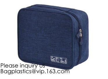 Large Capacity waterproof Hanging travel Cosmetic Bag Toiletry Bag With Hook,Pouch Travel Small Black PU Cosmetic Bag supplier