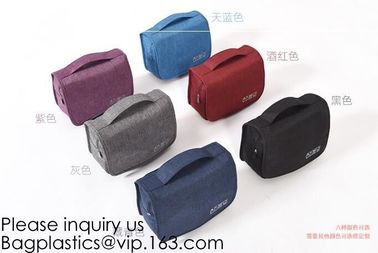 16 OZ Washed Canvas Travel Toiletry Bag Lady Pouch Classical Men And Women Blank Cosmetic Bag, bagease, bagplastics supplier