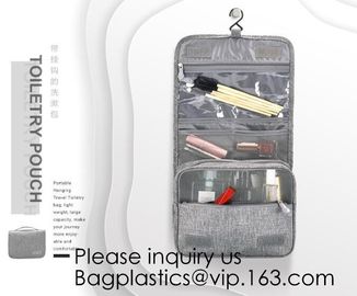 16 OZ Washed Canvas Travel Toiletry Bag Lady Pouch Classical Men And Women Blank Cosmetic Bag, bagease, bagplastics supplier