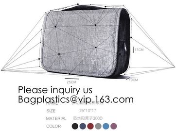 16 OZ Washed Canvas Travel Toiletry Bag Lady Pouch Classical Men And Women Blank Cosmetic Bag, bagease, bagplastics supplier