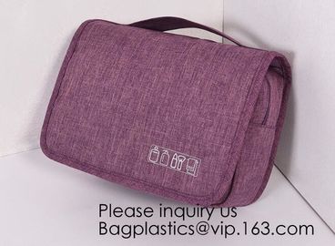 Cotton Canvas Cosmetic Bag Makeup Personalized Plain Blank Canvas Makeup Bag,Toiletry Bag Travel Makeup Bags, bagease supplier