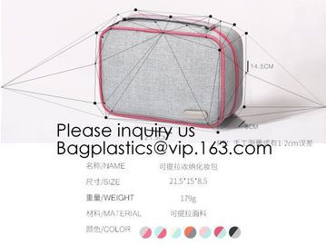 Assorted Size Cosmetics See Through Mesh Make Up Cosmetic Bag,Eco Friendly Cosmetic Bag Manufacturers Frosted EVA Cosmet supplier