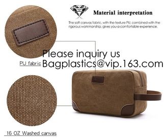 Natural Hemp Branded Cosmetic Bags,Custom Genuine Leather Travel Cosmetic Bag for Men,Bagease, Bagplastics, package supplier