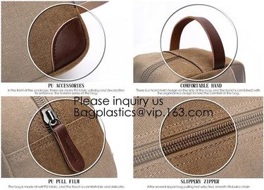 Natural Hemp Branded Cosmetic Bags,Custom Genuine Leather Travel Cosmetic Bag for Men,Bagease, Bagplastics, package supplier