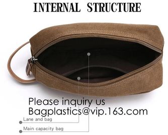 Natural Hemp Branded Cosmetic Bags,Custom Genuine Leather Travel Cosmetic Bag for Men,Bagease, Bagplastics, package supplier