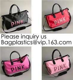 Pink Color Nylon Waterproof Handbag  Large Capacity  Carry-on Bag Durable Multifunction Bag Portable Women Bag supplier